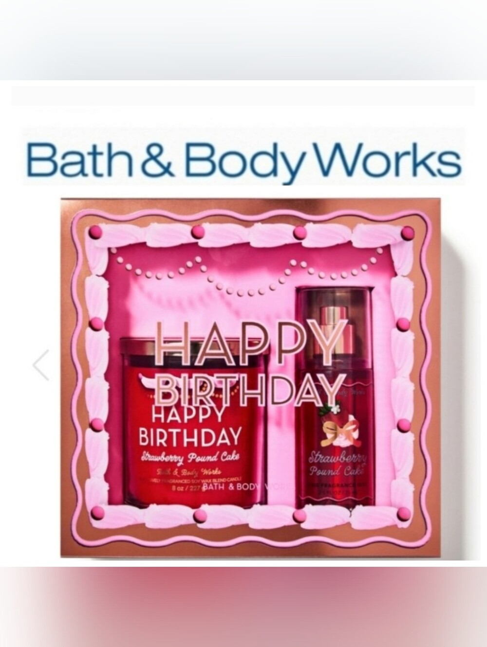 Strawberry Pound Cake Set